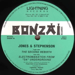 Jones & Stephenson The Second Rebirth Vinyl Single 12inch Bonzai Records - Picture 1 of 1