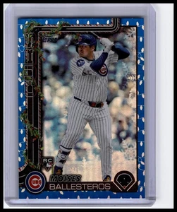 2025 Topps Holiday #H169 Moisés Ballesteros Blue Metallic Holiday Lights Rookie - Bild 1 von 2