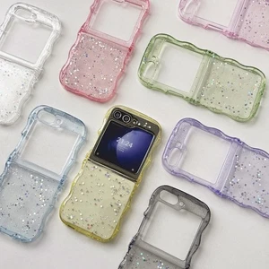 For Samsung Galaxy Z Flip7 Flip6 Flip5 Flip4 Flip3 Glitter Drip Glue Case Cover - Picture 1 of 23