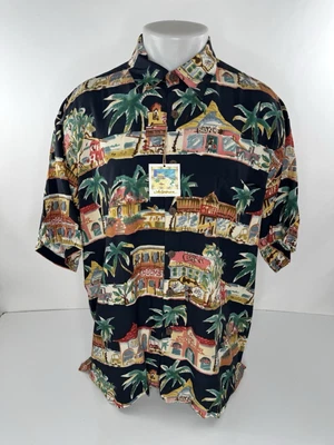 KAHALA / JOHN SEVERSON - NUEVO con ETIQUETA - BEACH TOWN Camisa Hawaiana Aloha L Foto 1 de 4