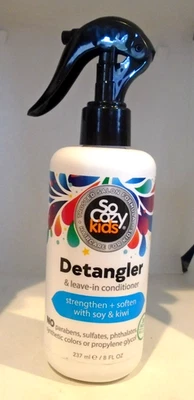Acondicionador So Cozy Kids desenredar y dejar en fortalecer suavizar soja y kiwi 8 oz Foto 1 de 2