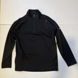 SCOTTeVEST Shirt Men L Black Pullover 1/4 Zip TEC Performance Activewear Outdoor - Picture 1 of 10