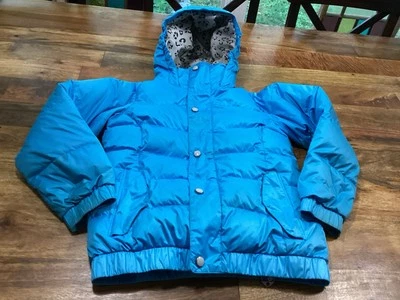 burton Girls Blue snowboard Down Filled Winter Ski Coat Sz M 10/12 - Image 1 of 4