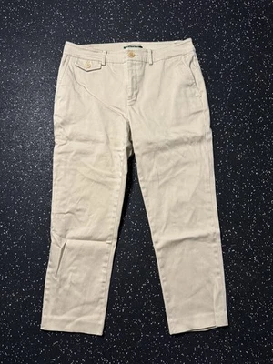 Pantalones capri recortados caqui para mujer Lauren Ralph Lauren talla 6 mezcla de algodón informales Foto 1 de 4