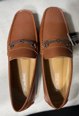 Aston Marc Mens Drive Faux Leather Square Toe Driving Moccasins US Size 8 /EU 41 - Image 1 of 4