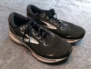 Brooks Ghost 15 Mens Size 10 B Black Athletic Running Shoes Sneakers - EXCELLENT - Picture 1 of 6