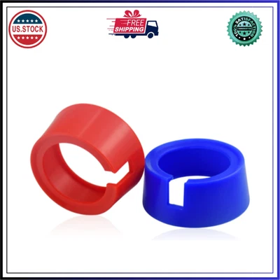 KARBAY 49190 HVAC Gauge Boots Cover for Ye-llow Jacket JB 3-1/8" HVAC Gauges,Red & Blue