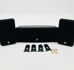 Boston Acoustics Surround Sound Speakers MCS 95 Center Left Right w/ Stand Piece - Picture 1 of 12