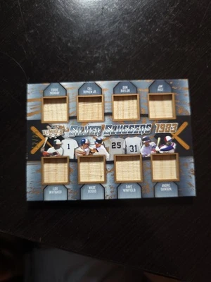 Leaf Lumber 1983 Silver Sluggers GU 2022 Bat Murray Rice Rice Baylor Boogs/25 Foto 1 de 3