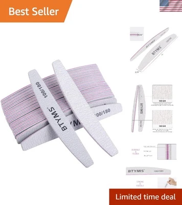 Durable 25 Pcs Nail Files & Buffers: 100/180 Grit for Perfect Finishing Touches - Image 1 of 4