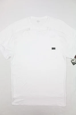 SPYDER 2 件装休闲服 T 恤男式白色白色 L 码超柔软口袋正面 — 第 1/4 张图片