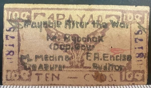 Philippines, 1940s, APAYAO, Ten Cvos, WWII Era Emergency Note Currency cir - Foto 1 di 2