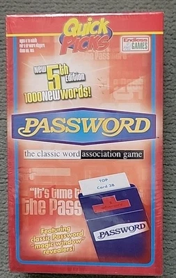 PASSWORD Endless Games 2008 Quick Picks 5th Edition -- New in Box - Image 1 of 4