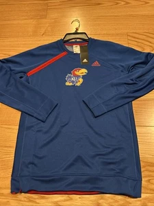Adidas NCAA Kansas Jayhawks Player Issue LS Shooter Training Sz S NWT Men CV7857 - Picture 1 of 8