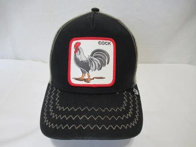 Goorin Bros Negro "Gallo" Gallo Parche Snapback Camionero Sombrero Unisex Foto 1 de 4