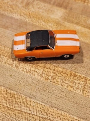 1969 Chevy Camaro Convertible Slot Car Orange White Model Motoring TJET CHASSIS  - Image 1 of 3