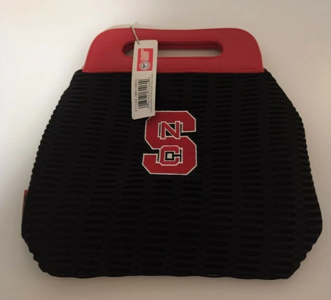 NC State Wolfpack Mesh Handbag / Purse With Embroidered Logo NWT Cover