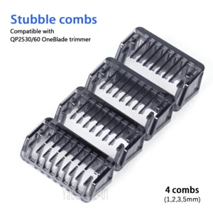 Philips OneBlade QP2530/60 Face shaver attachment 4 stubble combs QP2520 QP2533 - Picture 1 of 7