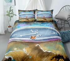 3D Beach Girl NAO4484 Bed Pillowcases Quilt Duvet Cover Set Queen King Fay