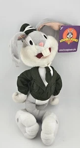 Vintage 2003 NANCO Army Looney Tunes Bugs Bunny Military Suit Plush 13" w/Tag - Picture 1 of 9