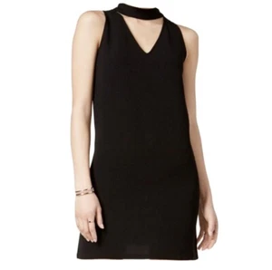 Necessary Objects Women’s Sleeveless Choker Colar Shift Black Dress Small - Picture 1 of 4