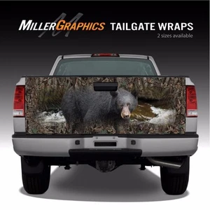 Black Bear Camo "Oak Ambush" hunting Truck Tailgate Vinyl Graphic Decal Wraps - Picture 1 of 1