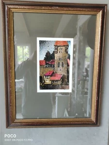 Modern Art Druck Menzel Nürnberg 80er im Grafik Rahmen  53x42cm - Picture 1 of 12