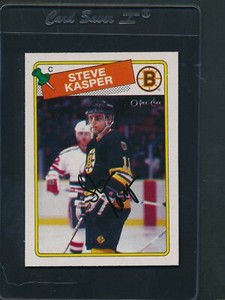 1988/89 O-Pee-Chee #176 Steve Kasper Bruins Signed Auto *C1407