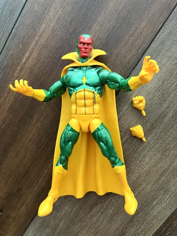 Marvel Legends RETRO VISION Loose WITH ALT HANDS 6" Action Figure Avengers West Cover