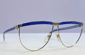 VINTAGE RODENSTOCK SUPERSONIC-Model 1714 GM Blue Tortoise-Gold-60mm-FRAME ONLY - Picture 1 of 9