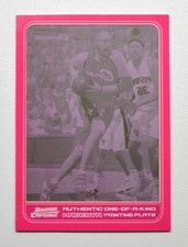 2006-07 Bowman Chrome Press Plates Magenta #77 Zydrunas Ilgauskas 1/1