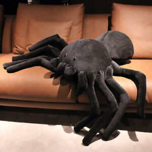 Plush Spider Tarantula Stuffed Toy Soft Take a Long Plushie Pillow Gift Decor