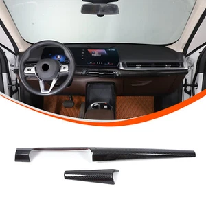 ABS Carbon Car Dashboard Panel Trim For BMW X1 U11 2023-2025 Decorative Cover - Picture 1 of 12