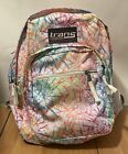 Trans by Jansport 17&quot; Supermax Backpack Bookbag Tie Dye White Rainbow