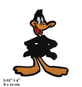 Daffy Duck Cartoon Character Figure Embroidered Iron On Patch - Picture 1 of 7