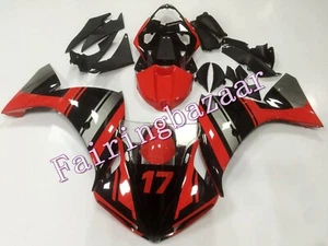 Fit for 2009-2011 YZF R1 Red Black Gray ABS Injection Mold Bodywork Fairing Kit - Picture 1 of 8