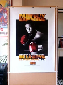 OSCAR DE LA HOYA vs. DAVID KAMAU: Original HBO CCTV Boxen Kampf Poster 30D - Bild 1 von 15