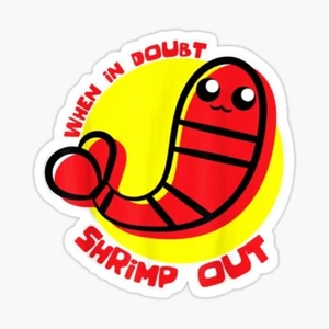 Brazilian Jiu Jitsu Martial Arts Shrimp Out BJJ Grappler Vinyl Decal Sticker - Afbeelding 1 van 1