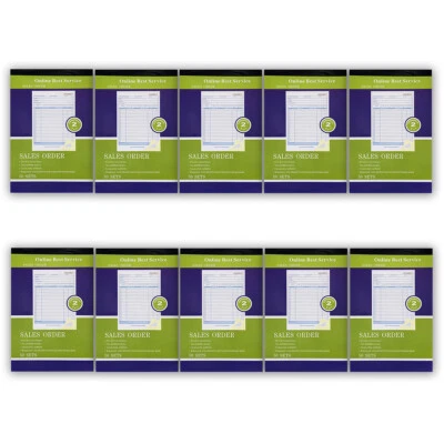 ONLINE BEST SERVICE Large Sales Order Book Receipt Voice Duplicate Carb Copy 50 Sets 5.5" X 8.5"