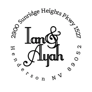 48 2.5" Personalized address label First names 3 - Picture 1 of 1