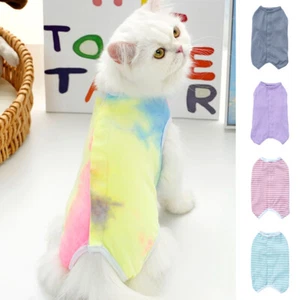Surgical Recovery Suit for Dog Cat Pet T-Shirt Surgery Wear Prevent Licking Suit - Picture 1 of 25