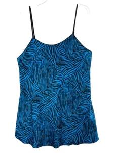 Cacique Gown Lingerie Women’s Sz 18 20 Plus Blue Black Animal Print Sexy Sensual - Picture 1 of 9