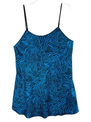 Vestido Cacique Lencería Para Mujer Talla 18 20 Plus Azul Negro Estampado Animal Sexy Sensual Foto 1 de 4