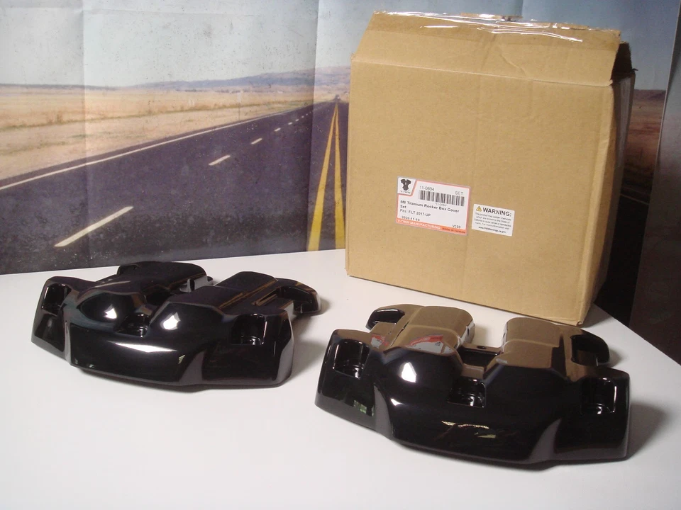 Harley Rocker 盒套套装 M8 钛 2017 Up Tour Softail V-Twin 11-0894 X3 — 第 1/4 张图片