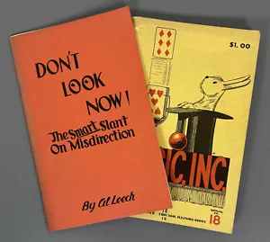2 libros: ¡NO MIRES AHORA! Smart Slant On Misdirection & MAGIC, INC. Catálogo n.o 18 - Imagen 1 de 12