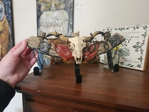 Perchero Western Decor con calavera y alambre de púas - ¡Gran aspecto rústico! - Imagen 1 de 5