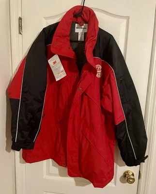 Abrigo de invierno uniforme de trabajador rojo Schwan’s Ice Cream para hombre talla XL Foto 1 de 4