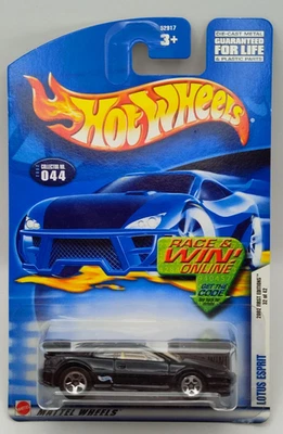 2002 Hot Wheels #44 First Editions 32/42 LOTUS ESPRIT Black w/Chrome 5 Spokes  - Image 1 of 4