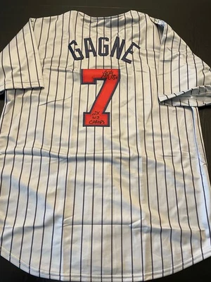 Twins Greg Gagne Signed Jersey W/COA - Imagem 1 de 4