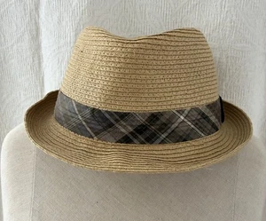 Peter Grimm True Character Grosby Fedora Raffia Strohhut Größe Herren Medium - Bild 1 von 6